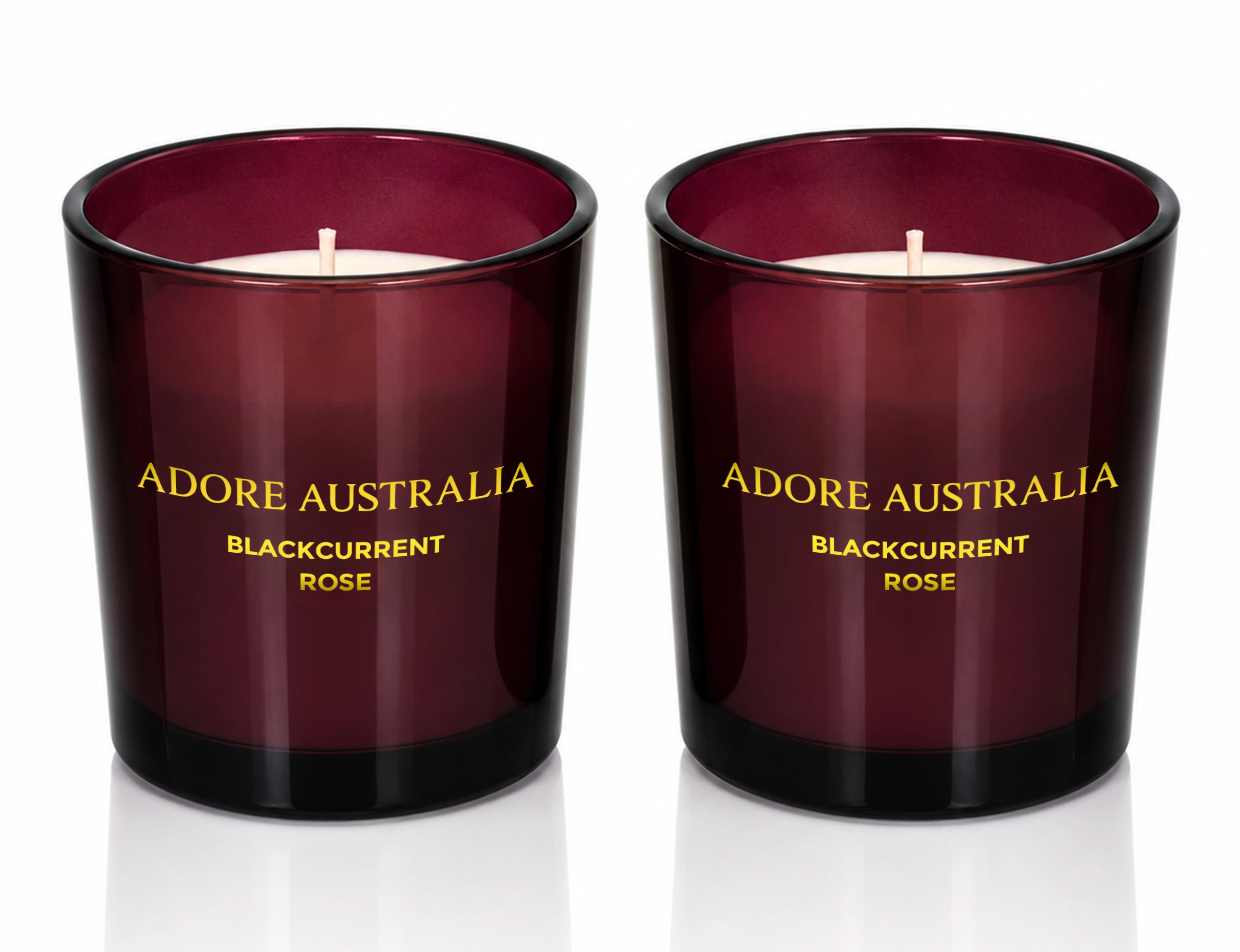 Adore Australia Blackcurrant Rose Candles Gift Set