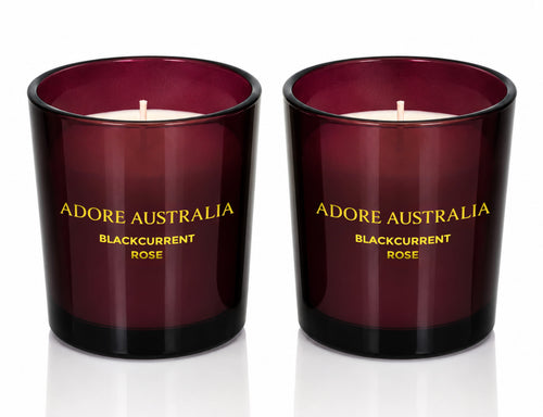 Adore Australia Blackcurrant Rose Candles Gift Set
