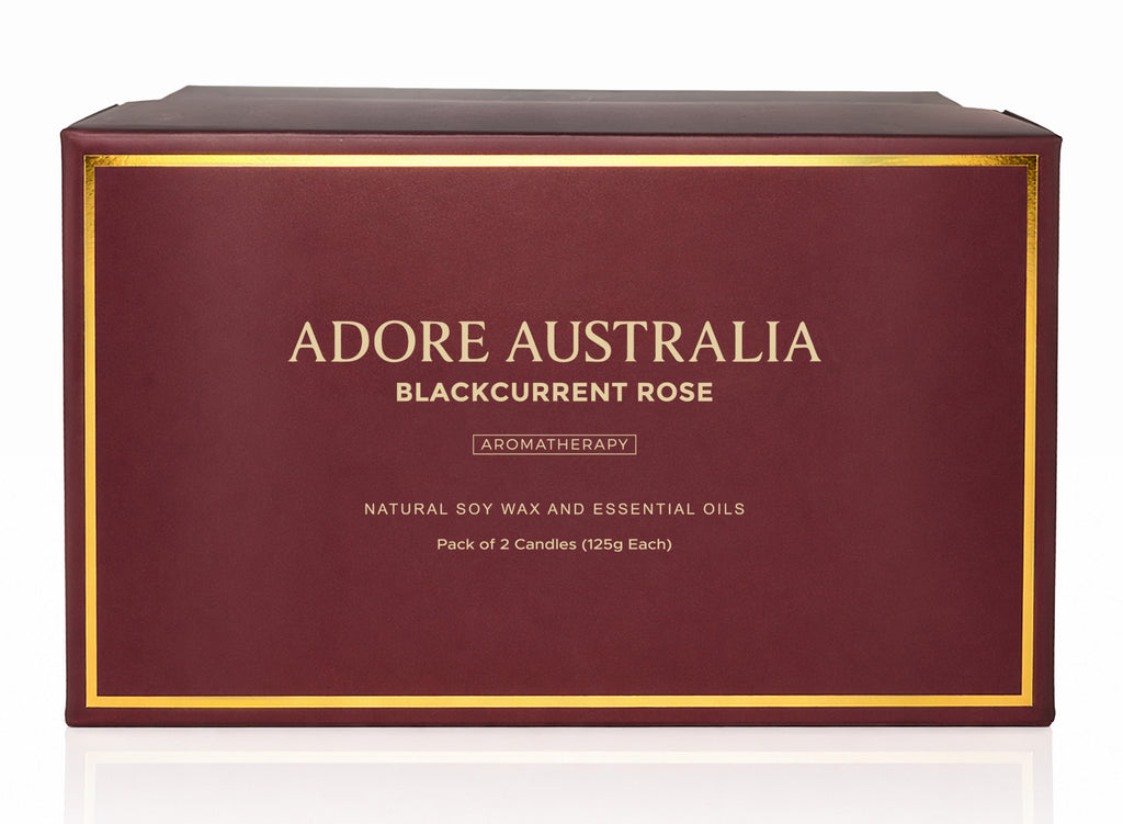 Adore Australia Blackcurrant Rose Candles Gift Set