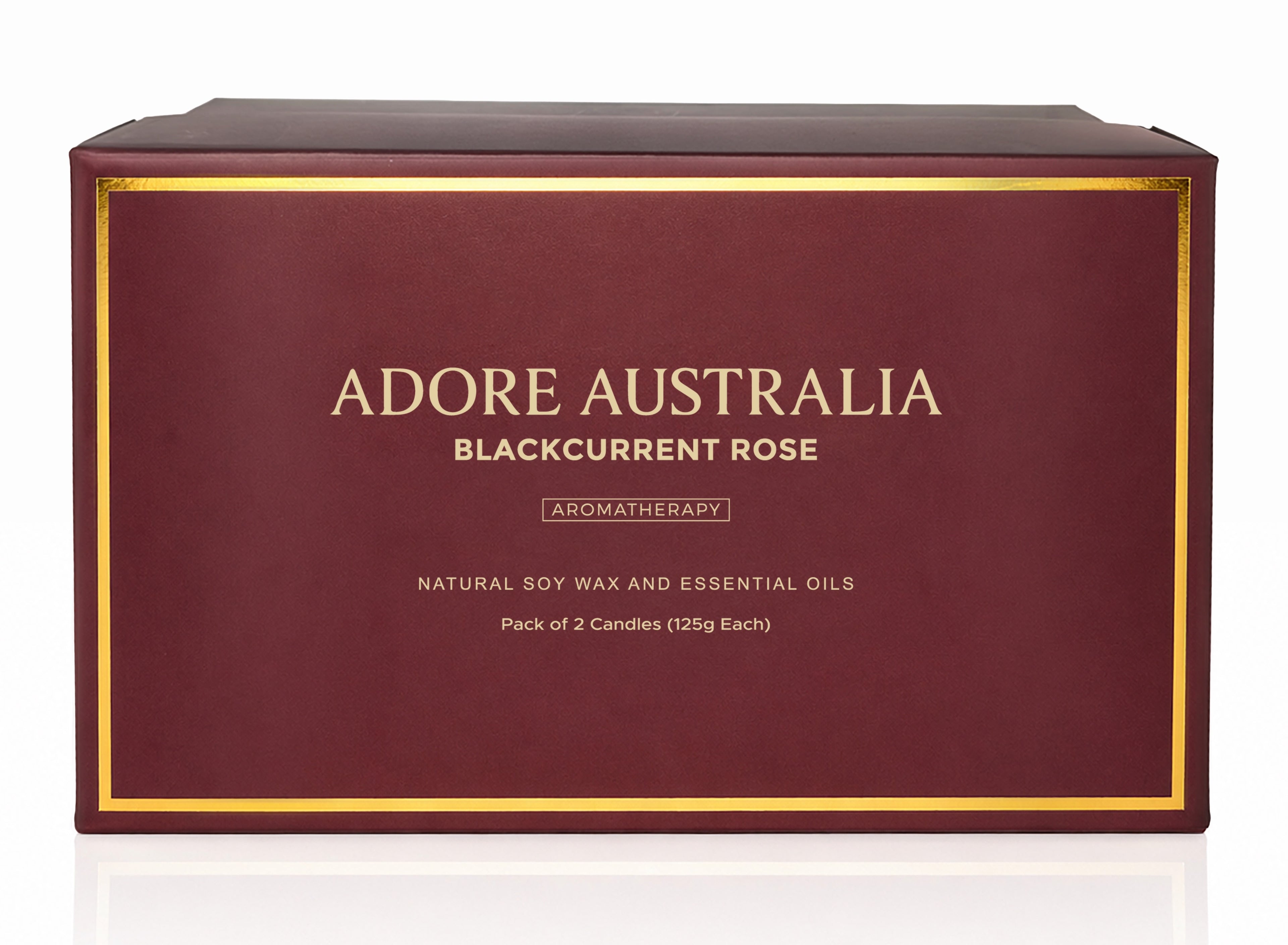 Adore Australia Blackcurrant Rose Candles Gift Set